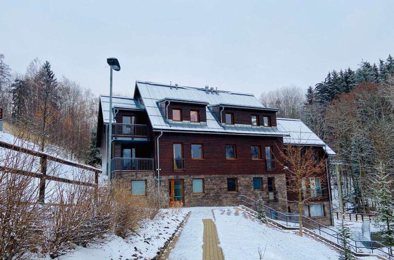 Utulny Apartman V Srdci Krkonos Se Saunou Jablonec nad Jizerou Kültér fotó